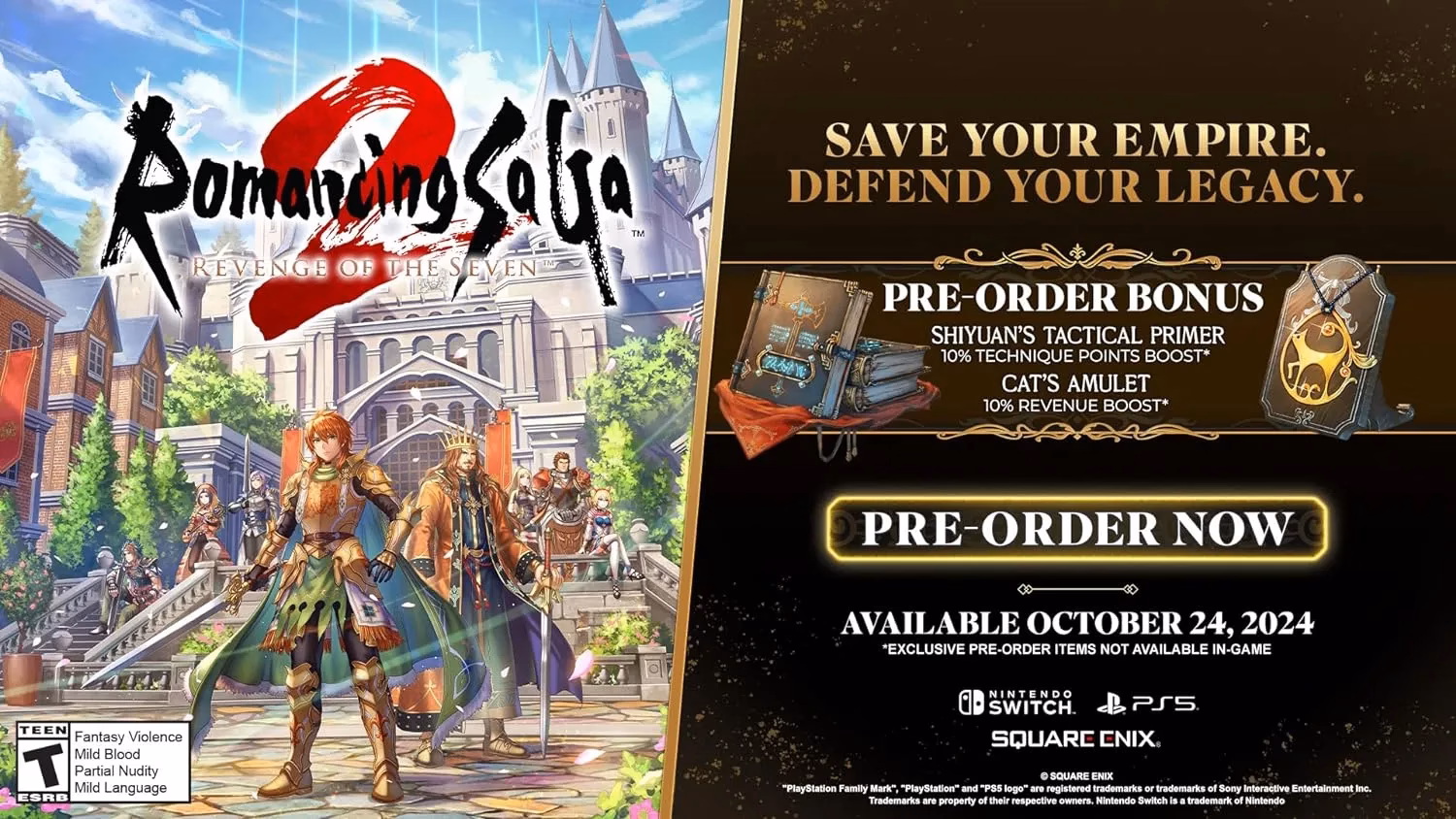 Preorder bonus items showcase