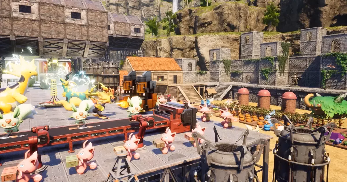 Palworld base building and creature management