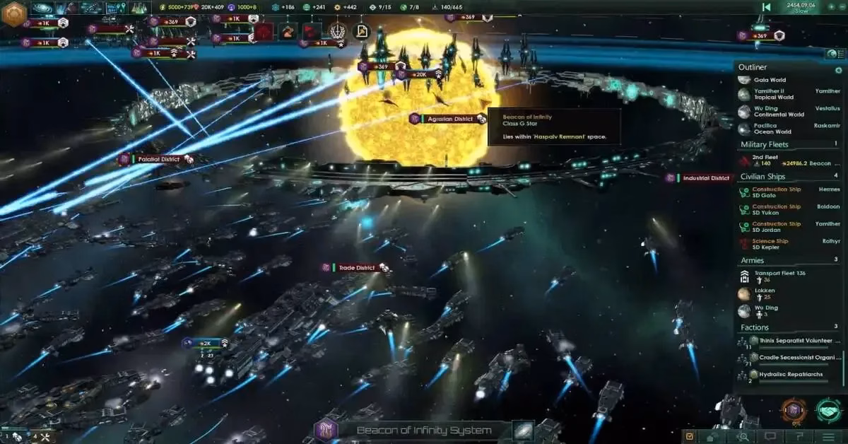 Facing galactic crises and forming desperate alliances